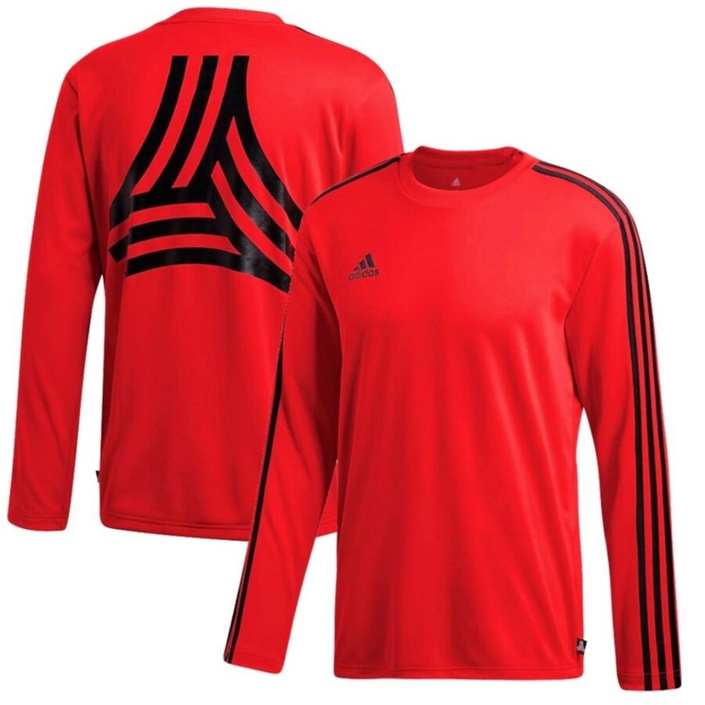 Adidas Red Tango Climalite Long Sleeve Soccer Jersey XS